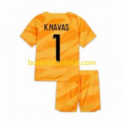Paris Saint-Germain K.NAVAS 1 Målvakt Barn Borta Matchtröja 2023/24 Kortärmad