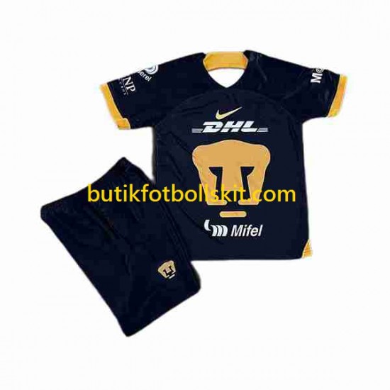 Pumas UNAM Barn Borta Matchtröja 2023/24 Kortärmad