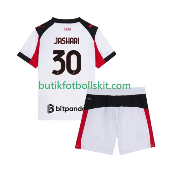 AC Milan Ardon Jashari 30 Barn Borta Matchtröja 2025/26 Kortärmad