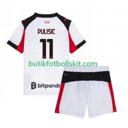 AC Milan Christian Pulisic 11 Barn Borta Matchtröja 2025/26 Kortärmad