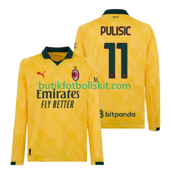 AC Milan Christian Pulisic 11 Män Tredje Matchtröja 2025/26 Långärmad