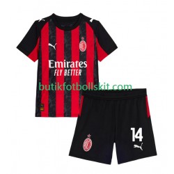 AC Milan Modrić Luca 14 Barn Hemma Matchtröja 2025/26 Kortärmad