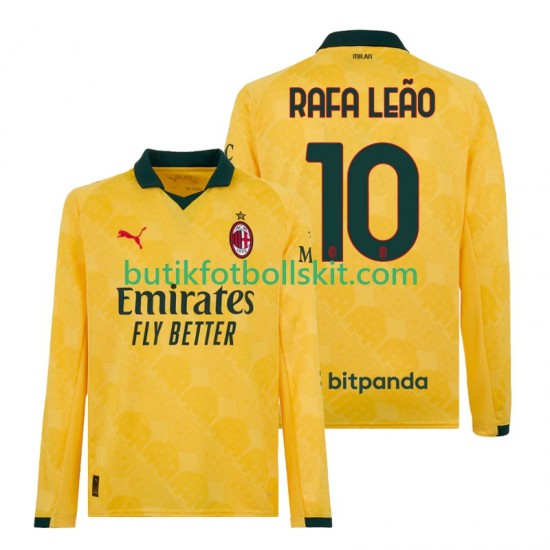AC Milan Rafael Leao 10 Män Tredje Matchtröja 2025/26 Långärmad