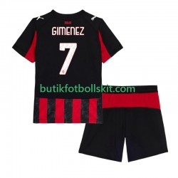 AC Milan Santiago Gimenez 7 Barn Hemma Matchtröja 2025/26 Kortärmad