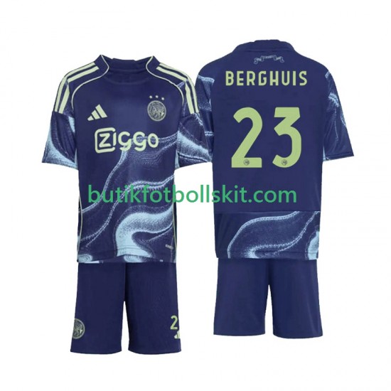 AFC Ajax Steven Berghuis 23 Barn Borta Matchtröja 2025/26 Kortärmad