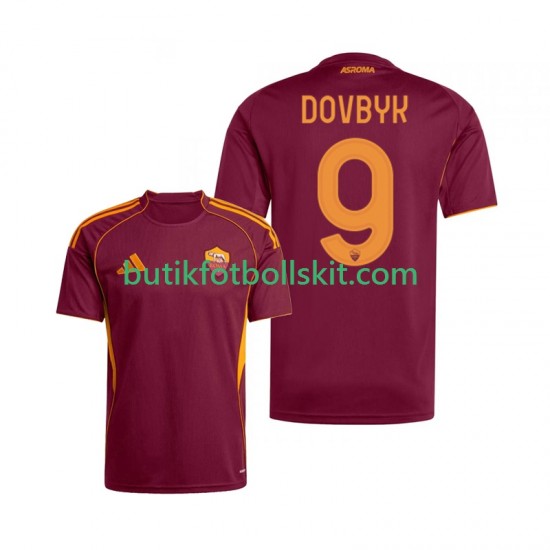 AS Roma Artem Dovbyk 9 Män Hemma Matchtröja 2025/26 Kortärmad