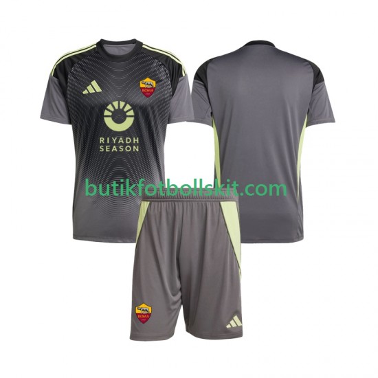 AS Roma Målvakt Barn Hemma Matchtröja 2025/26 Kortärmad