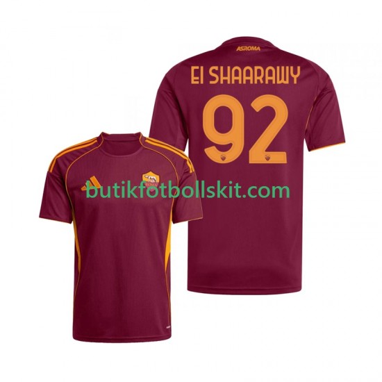 AS Roma Stephan El Shaarawy 92 Män Hemma Matchtröja 2025/26 Kortärmad