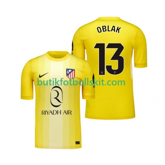 Atlético Madrid Jan Oblak 13 Målvakt Män Hemma Matchtröja 2025/26 Kortärmad