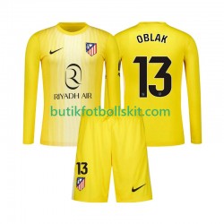 Atlético Madrid Jan Oblak 13 Målvakt Barn Hemma Matchtröja 2025/26 Långärmad