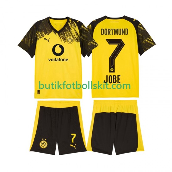 Borussia Dortmund Jobe Bellingham 7 Barn Hemma Matchtröja 2025/26 Kortärmad
