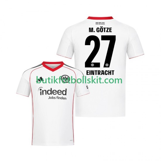 Eintracht Frankfurt Mario Gotze 27 Män Borta Matchtröja 2025/26 Kortärmad