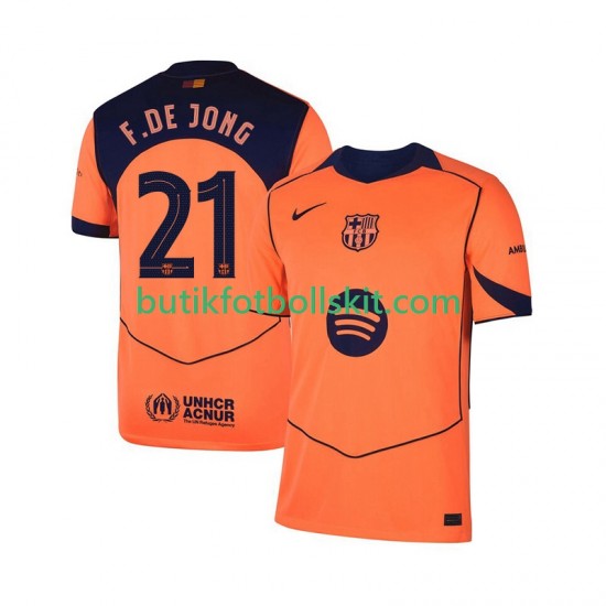 FC Barcelona Frenkie de Jong 21 UCL Män Tredje Matchtröja 2025/26 Kortärmad