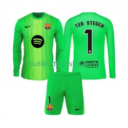 FC Barcelona Ter Stegen 1 Målvakt Barn Hemma Matchtröja 2025/26 Långärmad