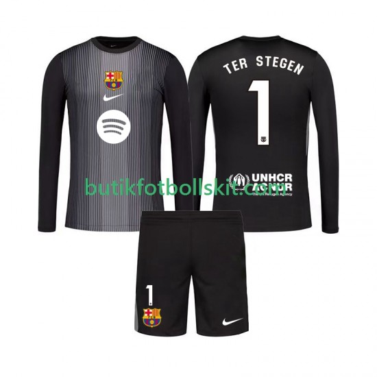FC Barcelona Ter Stegen 1 Målvakt Barn Tredje Matchtröja 2025/26 Långärmad