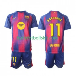 FC Barcelona Raphinha 11 Barn Hemma Matchtröja 2025/26 Kortärmad