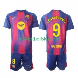 FC Barcelona Robert Lewandowski 9 Barn Hemma Matchtröja 2025/26 Kortärmad
