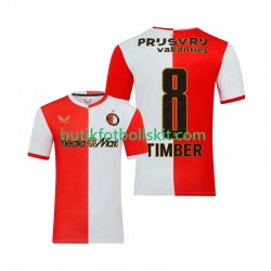 Feyenoord Rotterdam Quinten Timber 8 Män Hemma Matchtröja 2025/26 Kortärmad