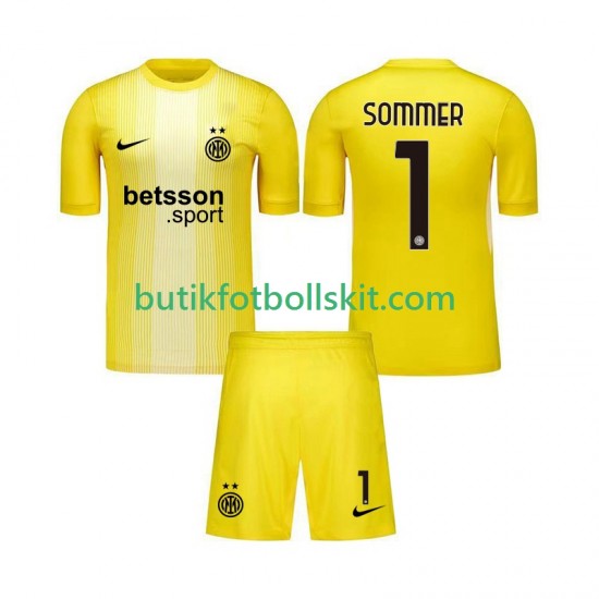 Inter Milan Yann Sommer 1 Målvakt Barn Borta Matchtröja 2025/26 Kortärmad