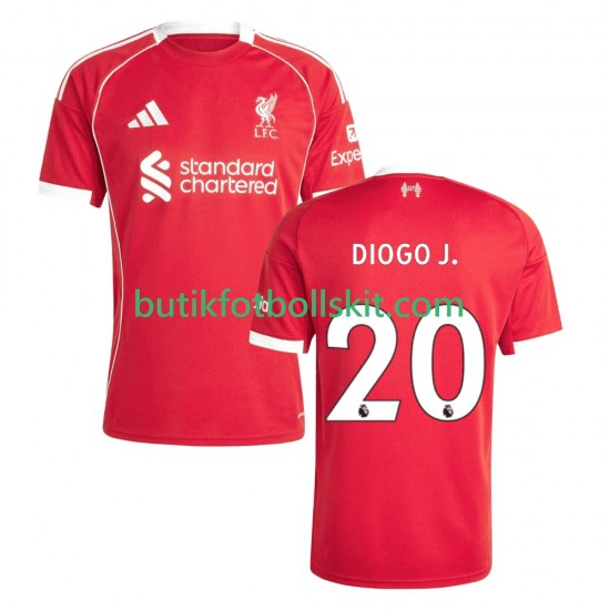 Liverpool Diogo Jota 20 Män Hemma Matchtröja 2025/26 Kortärmad