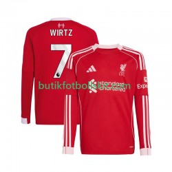 Liverpool Florian Wirtz 7 Män Hemma Matchtröja 2025/26 Långärmad