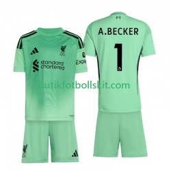 Liverpool Alisson Becker 1 Målvakt Barn Hemma Matchtröja 2025/26 Kortärmad