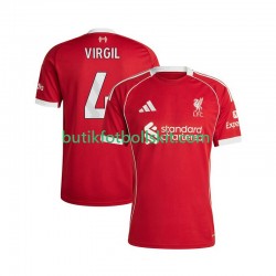 Liverpool Virgil van Dijk 4 Män Hemma Matchtröja 2025/26 Kortärmad
