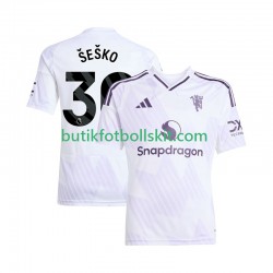 Manchester United Benjamin Sesko 30 Män Borta Matchtröja 2025/26 Kortärmad