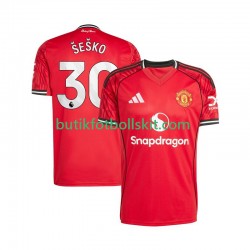 Manchester United Benjamin Sesko 30 Män Hemma Matchtröja 2025/26 Kortärmad