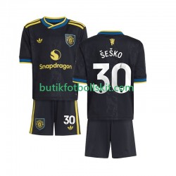 Manchester United Benjamin Sesko 30 Barn Tredje Matchtröja 2025/26 Kortärmad