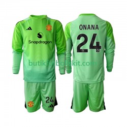 Manchester United Andre Onana 24 Målvakt Barn Fjärdes Matchtröja 2025/26 Långärmad