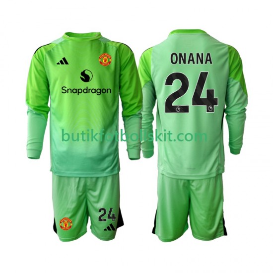 Manchester United Andre Onana 24 Målvakt Barn Fjärdes Matchtröja 2025/26 Långärmad