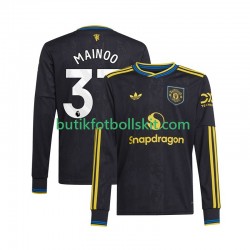 Manchester United Kobbie Mainoo 37 Män Tredje Matchtröja 2025/26 Långärmad