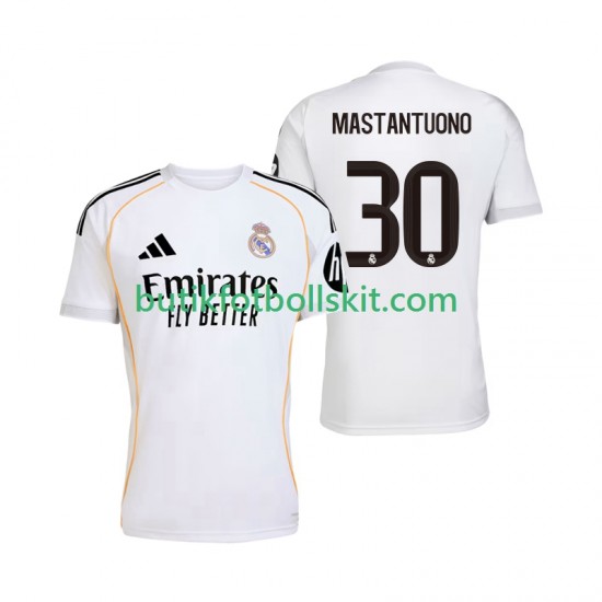 Real Madrid Mastantuono 30 Män Hemma Matchtröja 2025/26 Kortärmad