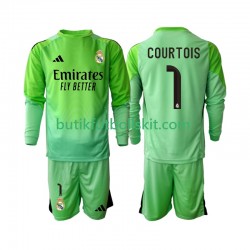 Real Madrid Thibaut Courtois 1 Barn Borta Matchtröja 2025/26 Långärmad