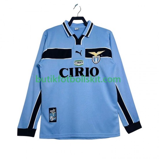 SS Lazio Retro Män Hemma Matchtröja 1999 1998 Långärmad