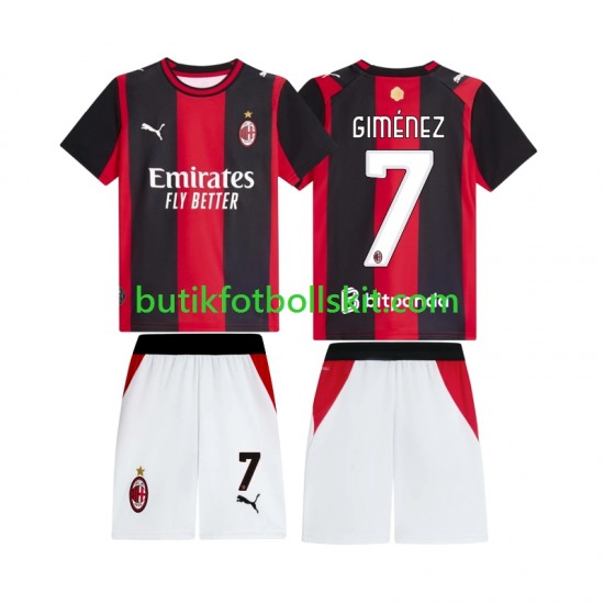AC Milan Gimenez 7 Barn Hemma Matchtröja 2026/27 Kortärmad