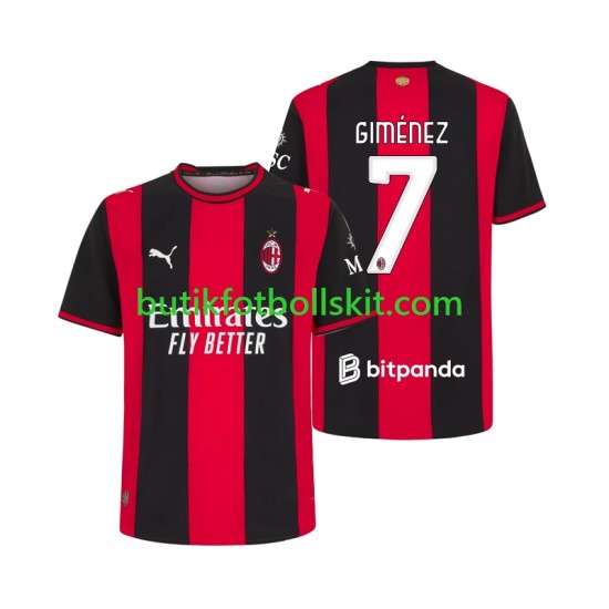 AC Milan Gimenez 7 Män Hemma Matchtröja 2026/27 Kortärmad
