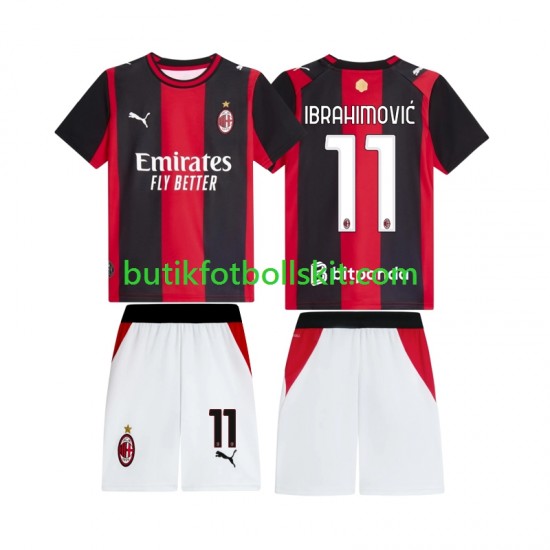 AC Milan Ibrahimović 11 Barn Hemma Matchtröja 2026/27 Kortärmad