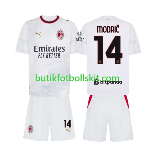 AC Milan Modrić Luka 14 Barn Borta Matchtröja 2026/27 Kortärmad