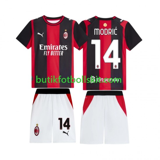 AC Milan Modrić Luka 14 Barn Hemma Matchtröja 2026/27 Kortärmad