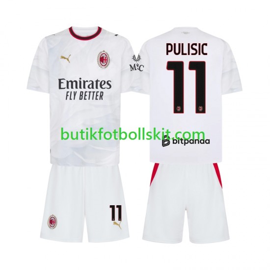 AC Milan Pulisic 11 Barn Borta Matchtröja 2026/27 Kortärmad