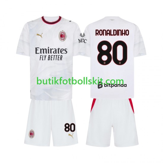 AC Milan Ronaldinho 80 Barn Borta Matchtröja 2026/27 Kortärmad