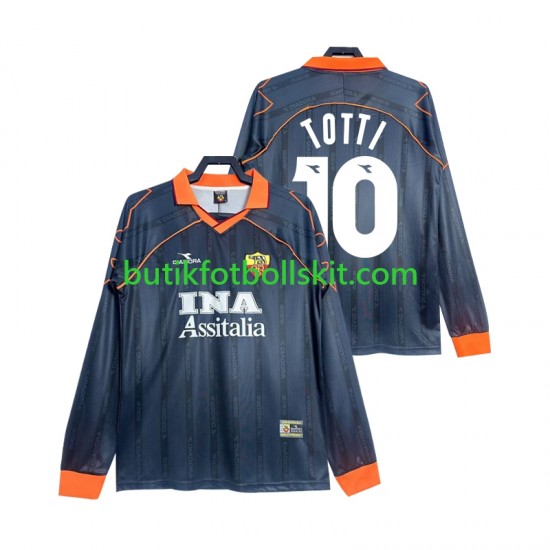 AS Roma Totti 10 2000 Retro Män Tredje Matchtröja 1999 Långärmad