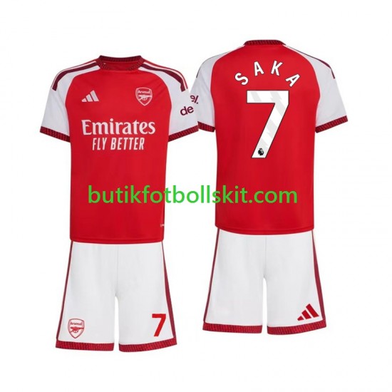 Arsenal Bukayo Saka 7 Barn Hemma Matchtröja 2026/27 Kortärmad