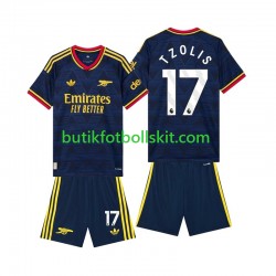 Arsenal Christos Tzolis 17 Barn Borta Matchtröja 2026/27 Kortärmad