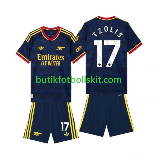 Arsenal Christos Tzolis 17 Barn Borta Matchtröja 2026/27 Kortärmad