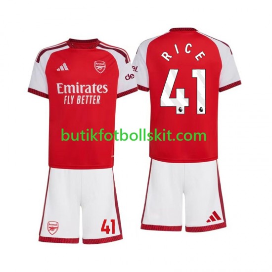 Arsenal Declan Rice 41 Barn Hemma Matchtröja 2026/27 Kortärmad