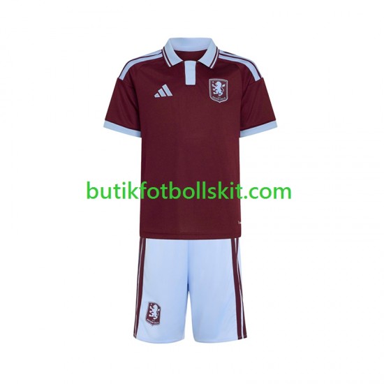 Aston Villa Barn Hemma Matchtröja 2026/27 Kortärmad