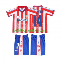 Atlético Madrid SIMEONE 14 1996 1997 Retro Barn Hemma Matchtröja Kortärmad